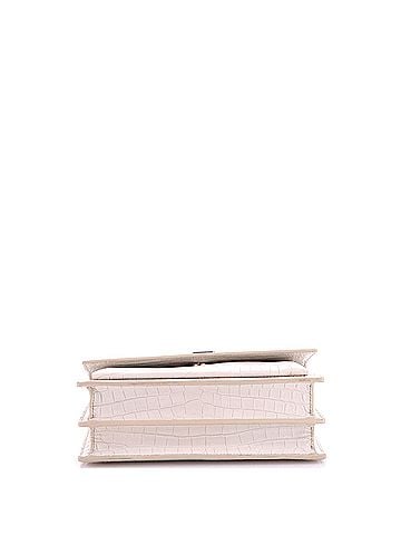Saint Laurent Sunset Crossbody Bag Crocodile Embossed Leather Medium (view 2)
