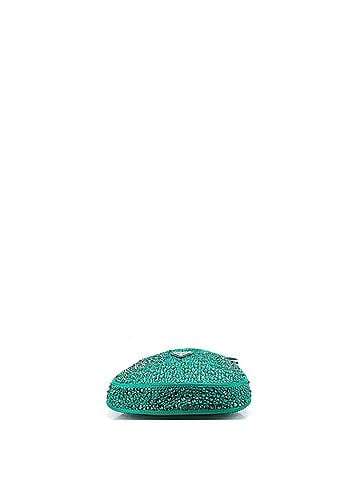 Prada Cleo Shoulder Bag Crystal Embellished Satin Small (view 2)