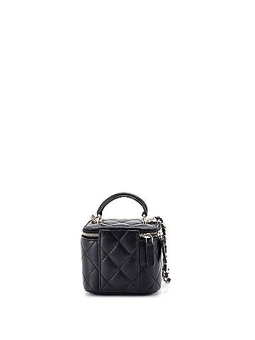 Chanel Classic Top Handle Vanity Case with Chain Quilted Lambskin Mini (view 2)