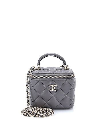 Chanel Classic Top Handle Vanity Case with Chain Quilted Lambskin Mini (view 1)