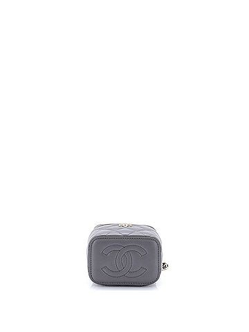 Chanel Classic Top Handle Vanity Case with Chain Quilted Lambskin Mini (view 2)