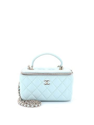 Chanel Classic Top Handle Vanity Case with Chain Quilted Lambskin Small (view 1)