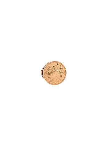 Hermès Ex-Libris Stud Earrings 18K Rose Gold XS (view 2)