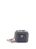 Chanel 100% Leather Black Tiny CC Link Vanity Case with Chain Quilted Caviar Mini One size - photo 1