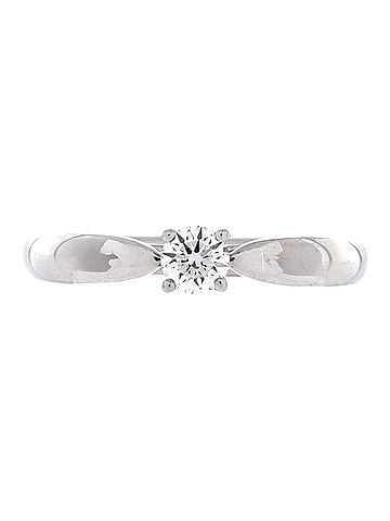 Tiffany & Co. Harmony Solitaire Ring Platinum with RBC Diamond F/VVS2 0.20-0.29CT (view 1)
