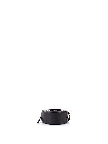 Chanel Filigree Round Clutch with Chain Quilted Caviar Mini (view 2)