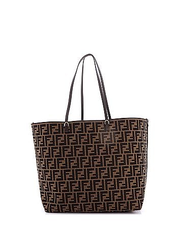 Fendi Reversible Roll Tote Pequin and Zucca Canvas Medium (view 2)