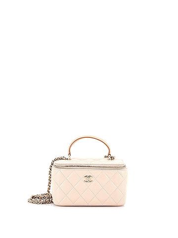 Chanel Classic Top Handle Vanity Case with Chain Quilted Lambskin Small (view 1)