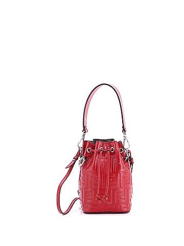 Fendi Mon Tresor Bucket Bag Zucca Embossed Leather Mini (view 1)