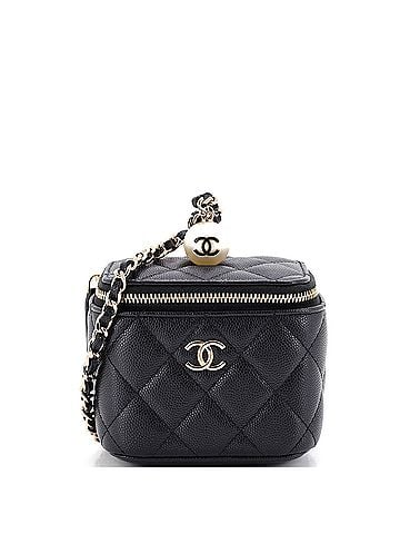 Chanel Classic Pearl Vanity Case with Chain Quilted Caviar Mini (view 1)