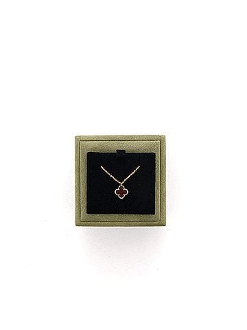 Van Cleef & Arpels Sweet Alhambra Pendant Necklace 18K Rose Gold and Carnelian (view 2)