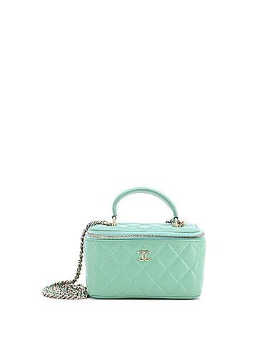 Chanel Classic Top Handle Vanity Case with Chain Quilted Lambskin Small (view 1)