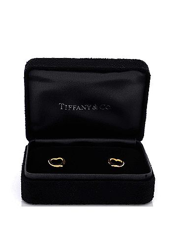 Tiffany & Co. Elsa Peretti Open Heart Earrings 18K Rose Gold 11mm (view 2)