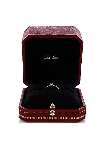 Cartier Etincelle de Cartier Ring 18K Yellow Gold with Princess Cut Diamond and Pave Diamonds (view 2)
