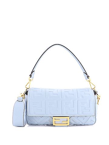Fendi Baguette NM Bag Zucca Embossed Leather Medium (view 1)