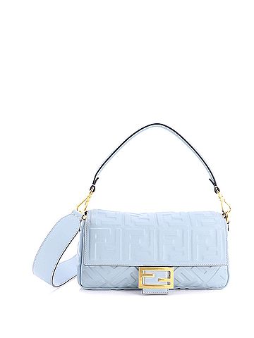 Fendi Baguette NM Bag Zucca Embossed Leather Medium (view 1)