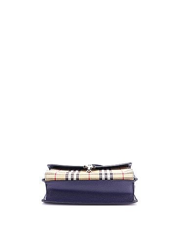 Burberry Macken Crossbody Bag Leather and Vintage Check Canvas Small (view 2)