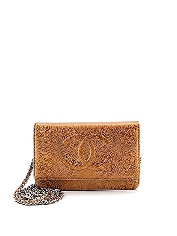 Chanel Timeless Wallet on Chain Caviar (view 1)