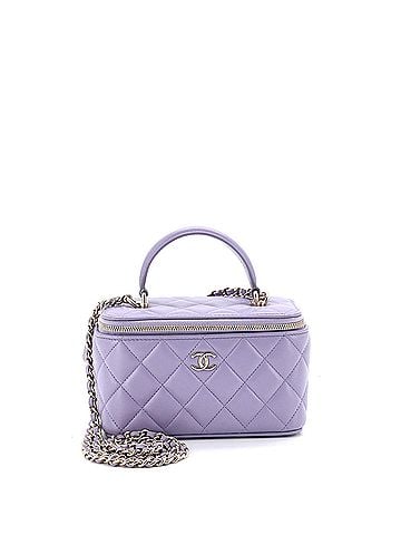 Chanel Classic Top Handle Vanity Case with Chain Quilted Lambskin Small (view 1)