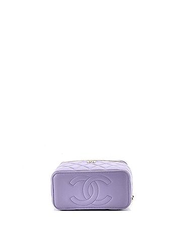 Chanel Classic Top Handle Vanity Case with Chain Quilted Lambskin Small (view 2)