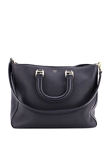 Fendi Selleria FF Handle Tote Leather Medium (view 1)