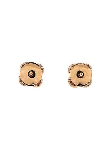 Van Cleef & Arpels Sweet Alhambra Stud Earrings 18K Rose Gold and Carnelian (view 2)