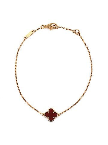 Van Cleef & Arpels Sweet Alhambra Bracelet 18K Rose Gold and Carnelian (view 1)