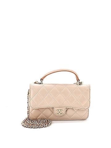 Chanel Classic Top Handle Flap Phone Holder with Chain Quilted Lambskin (view 1)
