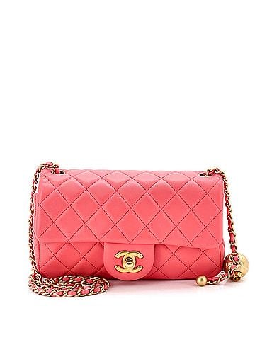 Chanel Pearl Crush Flap Bag Quilted Lambskin Mini (view 1)