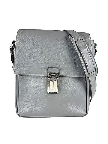 Prada Prada PRADA Shoulder Bag Leather Gray Men's z9756 (view 1)