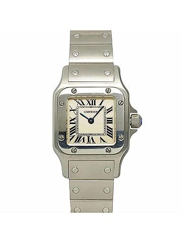 Cartier Cartier Santos Galbee SM W20056D6 Women's Watch, Ivory, Quartz Watch (view 1)