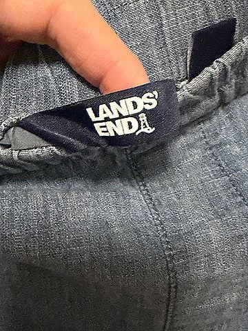 Lands' End Denim Skirt (view 2)
