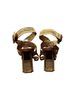 Robert Clergerie Gold Tan Sandals Size 10 - photo 2