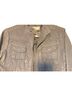 Michael Kors 100% Leather 100% Polyester Gray Leather Jacket Size L - photo 2