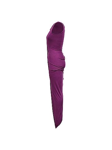 Vivienne Westwood Vivienne Westwood Draped Maxi Dress in Violet Cotton (view 2)