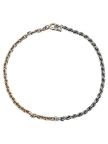 Bottega Veneta Bottega Veneta Chains Necklace in Gold and Silver Metal (view 1)