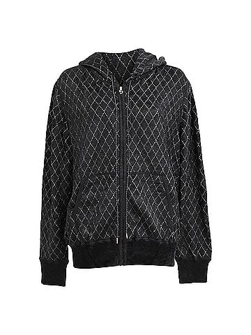 Chanel Chanel Quilted Pattern Hoodie in Black Viscose (view 1)