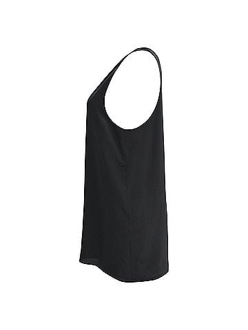 Chloé  Chloé Scoop Neck Tank Top in Black Silk (view 2)