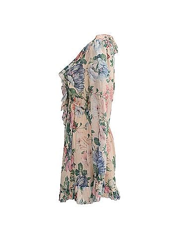 Zimmermann Zimmermann V-Neck Romper in Floral Print Cotton (view 2)