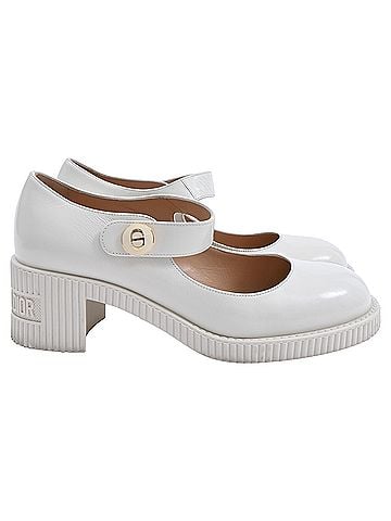Christian Dior D-Doll Pumps in White Leather (view 1)