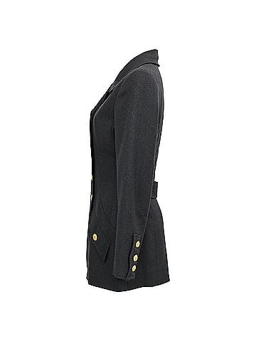 Chanel Chanel Boutique Double-Breasted Peacoat in Black Wool (view 2)