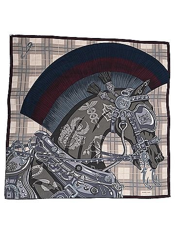 Hermès Hermès Cheval Punk Scarf 100 in Multicolor Cashmere (view 2)