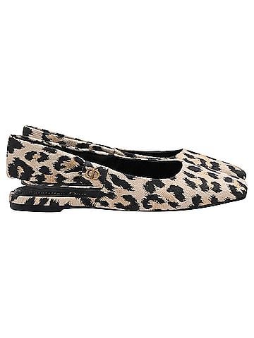 Christian Dior Dior Slingback Flats in Animal Print Nylon (view 1)