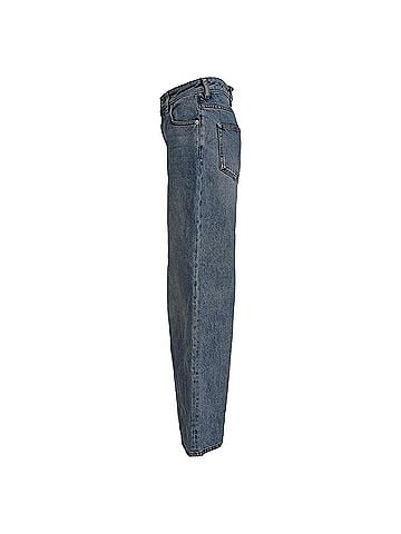 Loewe Loewe High-Rise Wide-Leg Jeans in Blue Cotton (view 2)