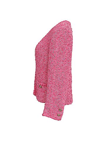 Chanel Chanel 2021 Tweed Pattern Jacket in Pink Cotton (view 2)