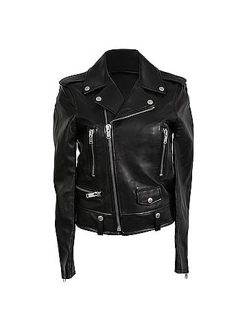 Saint Laurent Saint Laurent Biker Jacket in Black Leather (view 1)