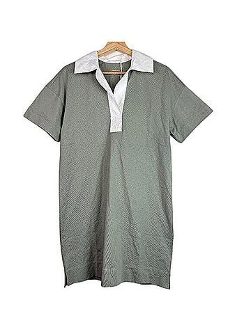 Everlane The Organic Cotton Short Sleeve Polo Mini Dress Casual Dress (view 1)
