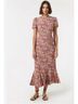 Rhode 100% Viscose 100% Polyester Floral Multi Color Casual Dress Size 8 - photo 6