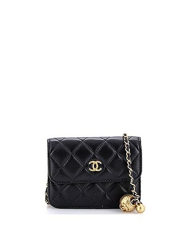Chanel Pearl Crush Flap Clutch with Chain Quilted Lambskin Mini (view 1)