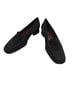 Bally 100% Suede Solid Black Flats Size 9 - photo 1